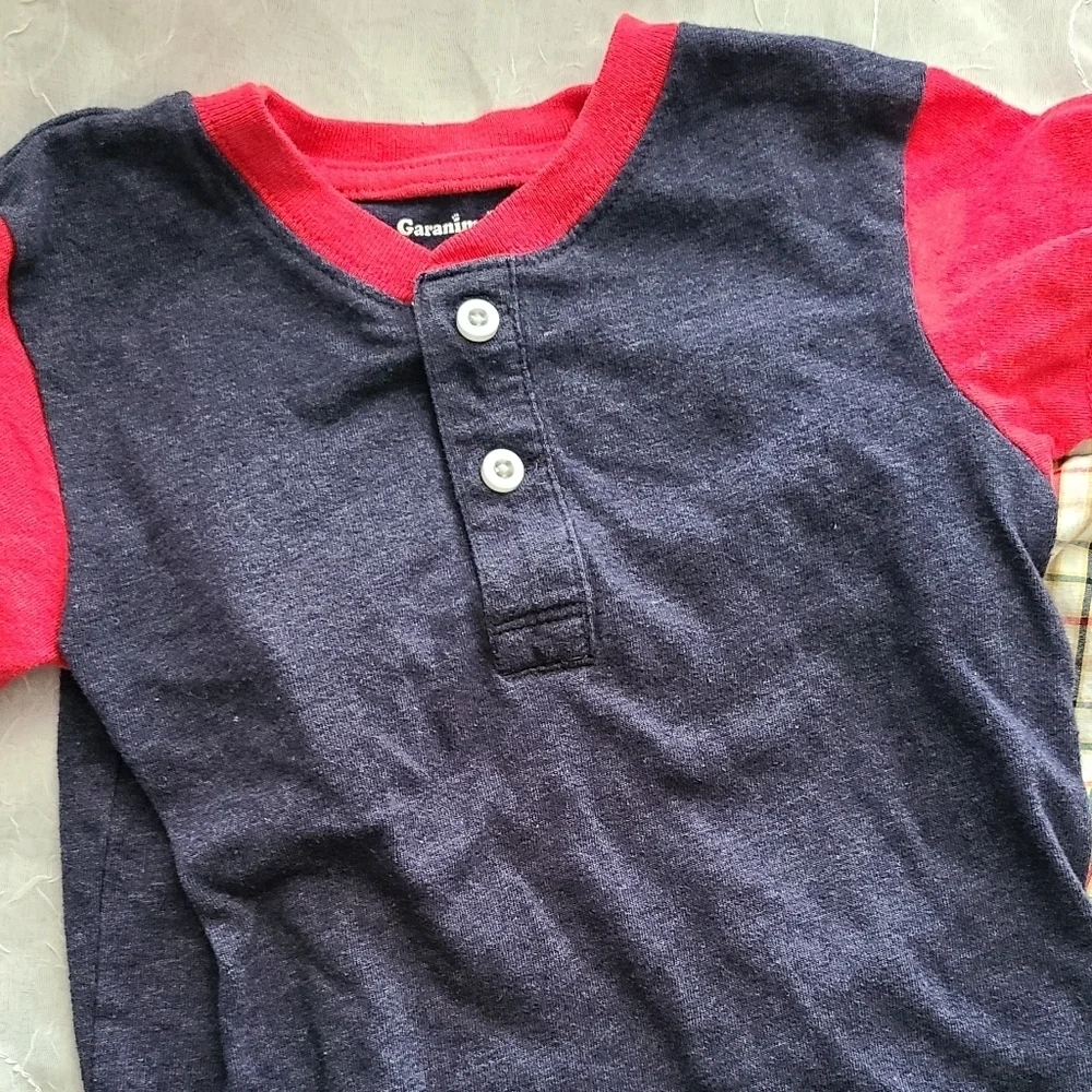 Bundle Of 2 Boys 24 Month Shirts T-shirt Button Up Back To School Summer Fall